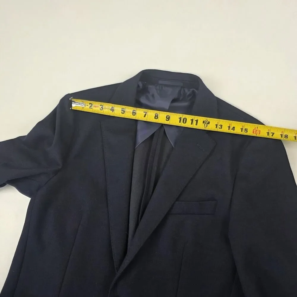 J.Crew Blazer Navy Blue jacket Sasual knit Medium 38 suit Wool Sport Coat NWT‎